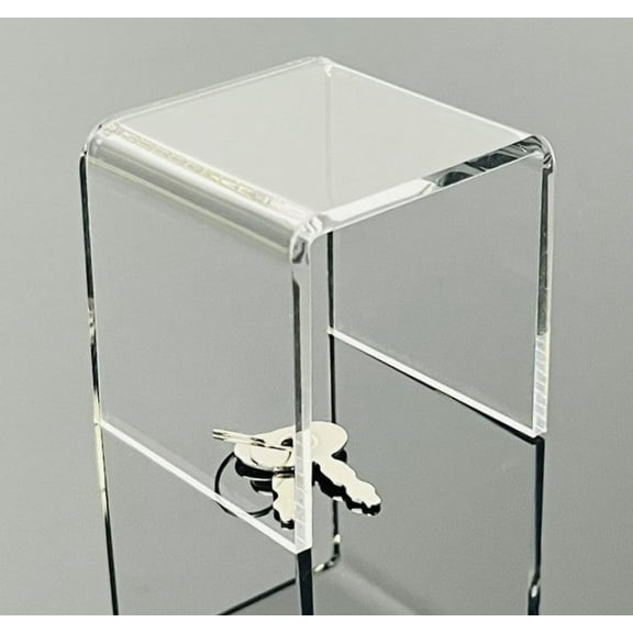T'z Tagz 4x4x4 Clear Single Unit Acrylic Home Decor or Showcase Riser