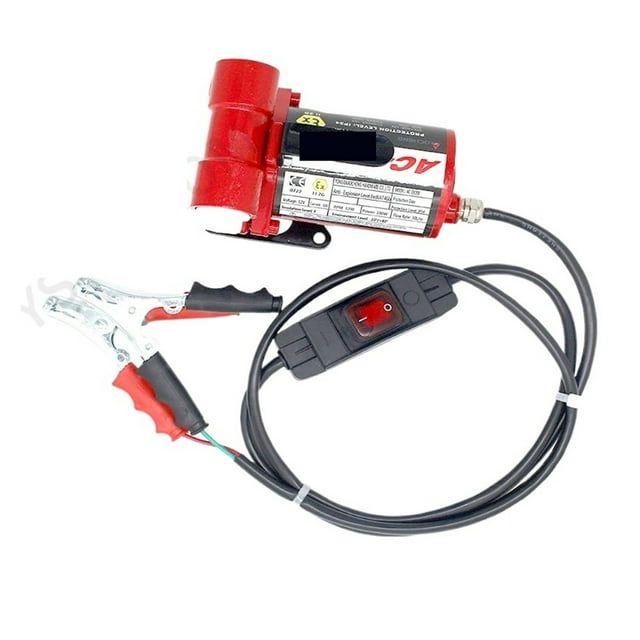 12V Electric Fuel Transfer Pump, Gasoline Refueling Pump, Small Self-Priming Oil Pump For Gasoline, Kerosene, 30L /min ,Easy to Use