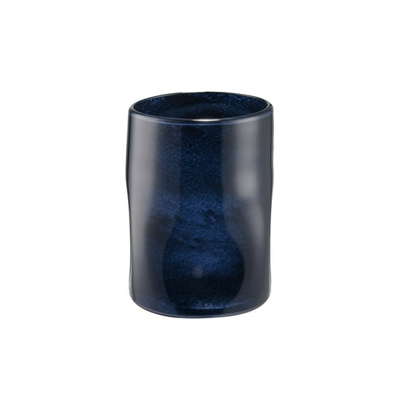 Elk Home Alina Mid Century Modern Vase in Navy Finish