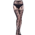 thumbnail image 4 of Intimates Women's Long Tube Suspender Socks Open File Temptation Panties Silk Stockings, 4 of 8