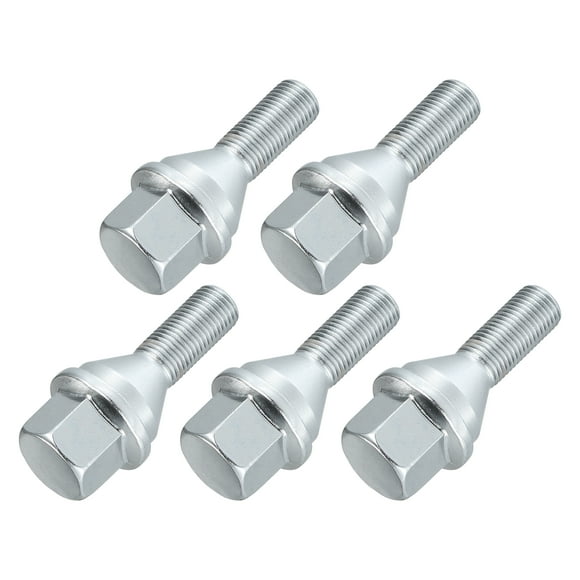 Unique Bargains 5 Pcs M12x1.25 Wheel Lug Bolts Nuts Fit for Jeep Cherokee 2014-2022 1984-1993 No.6509933AA/53182366