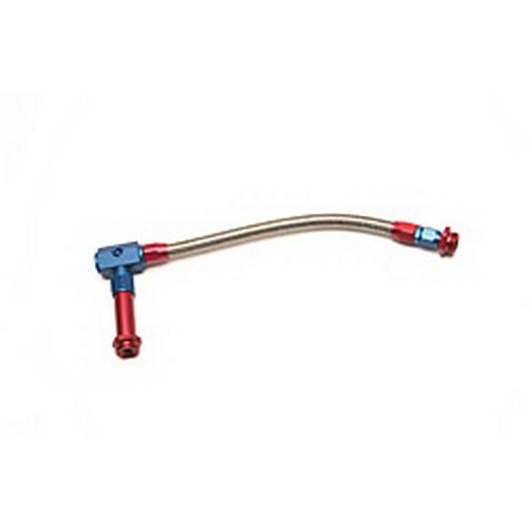 Russell Automotive Carburetor Fuel Line 641090 For Use With Holley 4150 Series Carburetor; For Use With Dual Feed For Single Carburetor; Anodized Red/Blue
