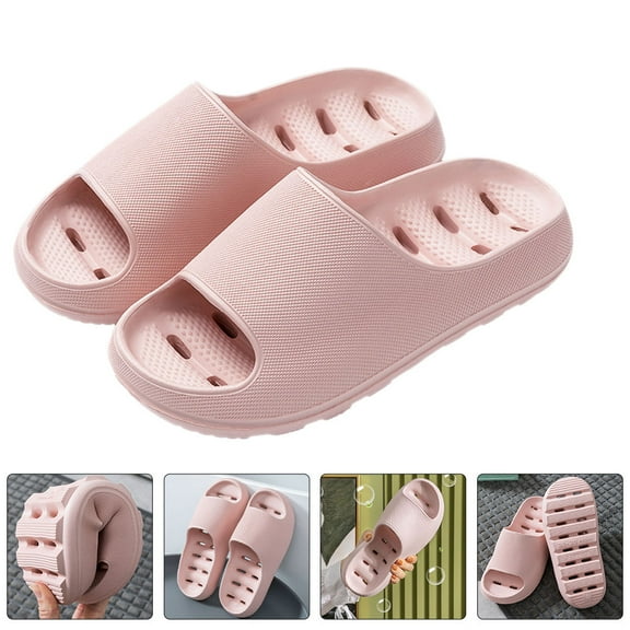 Hemoton 1 pair of  Summer Slipper Bathroom Non-slip Slipper Indoor Outdoor Slipper for Women