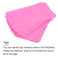 thumbnail image 4 of Uxcell 50pcs Waterproof Wires Plastic Shipping Tags Pink 2 x 3.5", 4 of 6