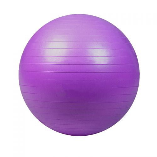 Set Balon Pelota Yoga Pilates 95 Cm + Inflador - Lila