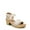 Seashell Beige, variant on Dr. Scholl's Shoes Womens Felicity Too Faux Leather Clog Ankle Strap