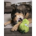 thumbnail image 4 of Hear Doggy! Flattie Gator Plush Dog Toy with Chew Guard Technology™, Green, 4 of 11