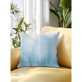 thumbnail image 2 of Outdoor Pillows Waterproof, Light Blue Ombre Bedding Throw Pillows with Insert for Couch Sofa Bed, Modern Abstract Gradient Minimalist Art 16x16 Inch Pillowcases Decorative Patio Pillow Set of 1, 2 of 8