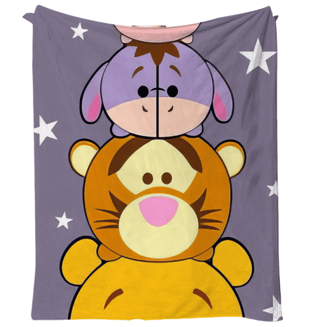 Manta SANMU Soft Creative Printing Pooh Bear Eeyore