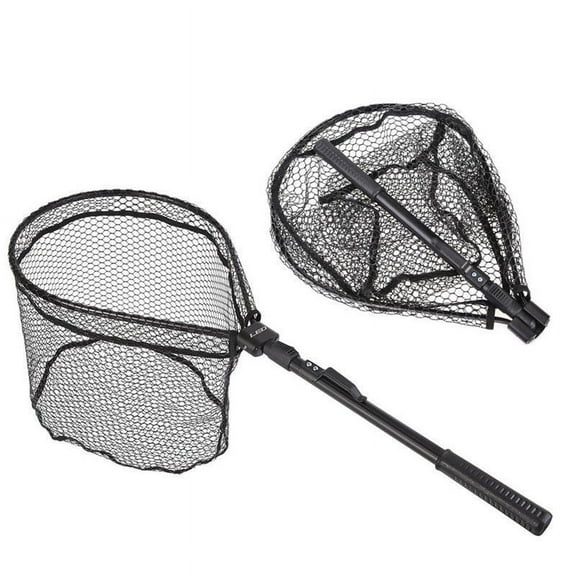 Sportact Fishing Accessories,Fishing Equipment,Quick Folding Fishing Brail Landing Net Mesh Trout Rubber Catch Tackle & Release