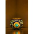 thumbnail image 2 of Kafthan Large Mosaic Candle Holder, Glass Tea Light Candle Holder, Handmade Votive Holder, Blue, 2 of 3