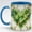 Accent Mug - As image, variant on Stained Glass Shamrock Heart Ceramic Mug, Luxury Clover Jewel Art Coffee Cup, Lucky Irish Home Decor Drinkware for St Patrick's Day Celebration