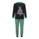 thumbnail image 2 of Conjunto de pijamas navideños familiares a juego con estampado de árbol, letras y cuadros. Pijamas de vacaciones para papá, mamá y niños., 2 of 10