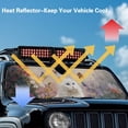 thumbnail image 5 of FUIALDOLG Persian Cat Butterfly Print Car Windshield Sun Shade Block UV Rays Universal Sun Visor Protector for Car,ORV Accordion Folding Sunshade Keep Vehicle Cool, 5 of 7