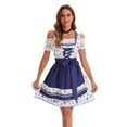thumbnail image 1 of Large Size German Oktoberfest Maid‘s Dress Short-Sleeved Printed Beer Dress Stage Performance Dress, 1 of 7