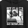 thumbnail image 3 of The Big Lebowski - Eff It, Let's Go Bowling - Juniors Cropped Pullover Hoodie, 3 of 5
