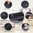 thumbnail image 3 of NAISI Couch Cover L Shape 2 Pieces Sofa Cover Soft Stretch Slipcovers with 2pcs Pillowcases Furniture Protector Sectional Couch Covers 3 Seater + 3 Seater(Dark Grey) C104, 3 of 3