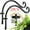 Black*2, variant on 2 Pack Hanging Plant Bracket, 12 inch Metal Plant Hook Shepherds Hook, Decorative Wall Plant Hanger for Hanging Lanterns, Bird Feeder, Flower Basket, Home Decor Indoor & Outdoor(Black and White)