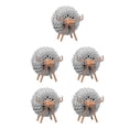 thumbnail image 1 of Posavasos Wosthever 12 piezas mantel almohadillas para bebidas madera fieltro Negro blanco Gris, 1 of 6