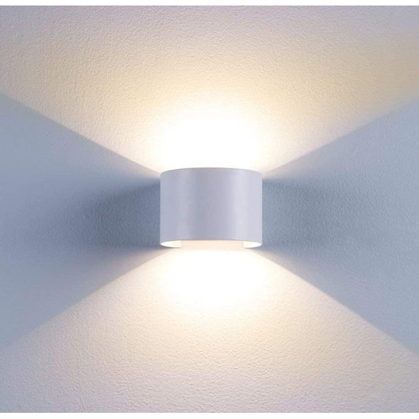 Lámpara de pared LED para interiores y exteriores, lámpara de pared blanca cálida con ángulo de haz ajustable, 12W, IP65, resistente al agua, iluminación de pared de 2700K Xemadio LN-2256