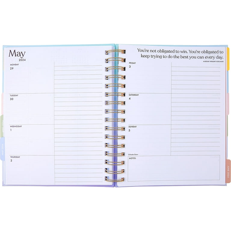 Eccolo 2024 One Day At A Time Large Spiral Planner