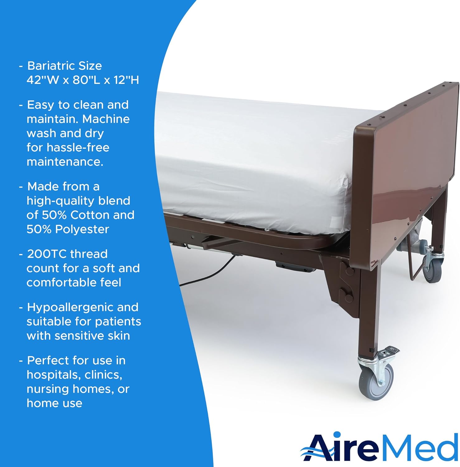 Bariatric Fitted Hospital Bed (2 Pack) - 42