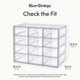 thumbnail image 3 of Organizador gris apilable de 12 cajones BLUE GINKGO, 3 of 7