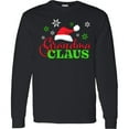 thumbnail image 3 of Inktastic Grandma Claus with Christmas Santa Hat and Snowflakes Long Sleeve T-Shirt, 3 of 5