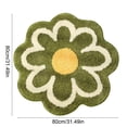 thumbnail image 3 of MMJ Bathroom Rugs Flower Shape Soft Absorbent Antiskid Bath Mat for Bathroom Floor Door 31.5x31.5in, 3 of 6
