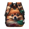 thumbnail image 4 of Disketp Colorful Leaf Chihuahua Mochila Estampada para Hombre y Mujer – Mochila Ligera Clásica con Múltiples Bolsillos para Universidad, Trabajo y Viajes-One Size, 4 of 5
