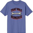 thumbnail image 5 of That Was Humerus Adult Blue Crew Neck Short Sleeve Tee-Medium, 5 of 7