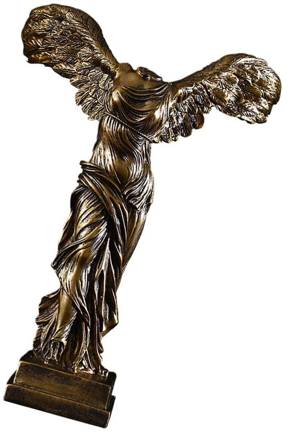 Goddess of Victory Sculpture Headless Angel Resin Figurines Decor Ancient Statue 