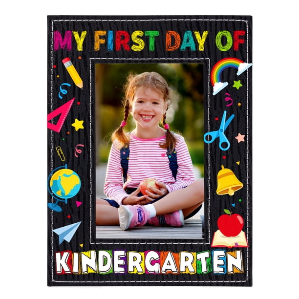 WaaHome My First Day of Kindergarten Picture frame 2023 First Day of Kindergarten Gifts for Kids