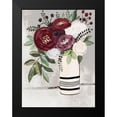 thumbnail image 2 of Boho Hue Studio 12x14 Black Modern Framed Museum Art Print Titled - Neutral Floral Bouquet 1, 2 of 5