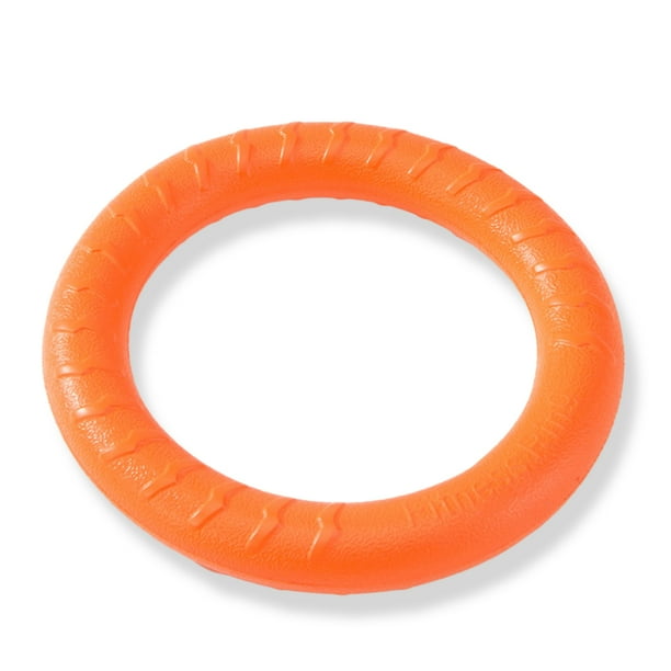 Greeniant Anillo de entrenamiento para morder, animales de interior para exteriores, juguetes voladores de EVA, mordedor, mascotas grandes y pequeñas, Suministros para perros Naranja Greeniant PT003590-01