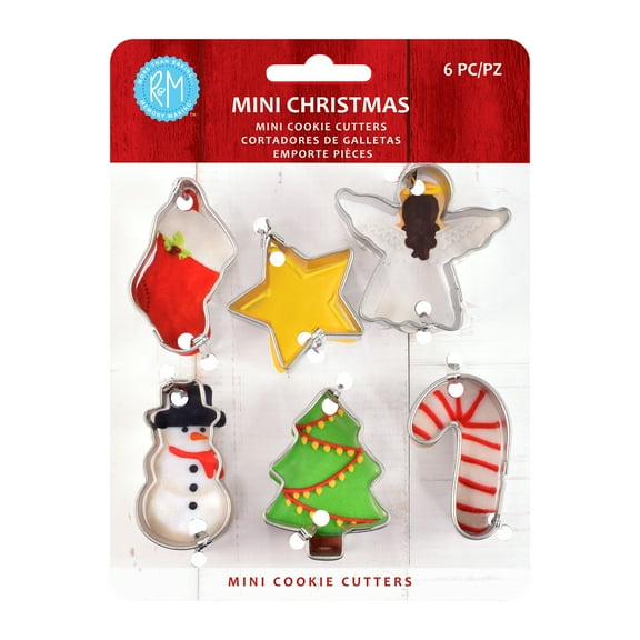 R&M International Mini Christmas Cookie Cutter Set of 6