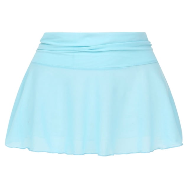 Jupe en Résille Transparente pour Femme, Jupe Courte Plissée Taille Haute Colorée TG