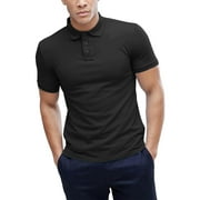 Ma Croix Mens Dry Comfort Polo Shirts Cool Performance Moisture Wicking Athletic Golf Jersey Casual Shirt