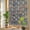 Lake Blue, variant on Blue Privacy Window Film, Decorative Stained Glass Window Film, Ethnic Modern Geometric Abstract Art Resuable Rainbow Static Cling for Home Bathroom Living Room Glass Door 17.7"x39.3"