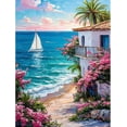 thumbnail image 1 of Adult Beach Paint-by-Number Kit, Sunset Paint-by-Number (Suitable for Beginners), DIY Paint-by-Number (Canvas), Home Decor Gift, 40*50 cm, Frameless.,C, 1 of 4