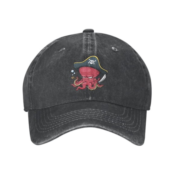 Octopus Pirate Baseball Caps for Men Women Adjustable Casual Trucker Hats for Fishing Outdoor Activities Fashion Hats