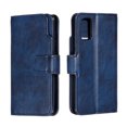 thumbnail image 2 of Allytech Flip Case for Galaxy S20 6.2", Premium PU Leather Shockproof Full Protection 9 Cards Slots Magnetic Clasp Folio Style Wallet Case Cover for Samsung Galaxy S20, Blue, 2 of 10