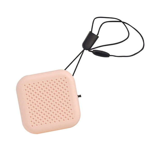 Bearachild Ambientador de aire para colgar en el cuello, ambientador de aire portátil, máquina refrescante de plástico Suministros de limpieza para el hogar Rosado Bearachild HA006398-02B