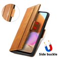 thumbnail image 4 of SaniMore Magnetic Clasp Wallet Case for Samsung Galaxy A33 5G with Cash & Card Slots, RFID Blocking Soft TPU + PU Leather Shockproof Protective Cover with Folio Flip Kickstand Shell, Lightbrown, 4 of 7