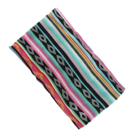 Unique Bargains 1 Pc Breathable Headband Print Tie Headband for Sport Colorful