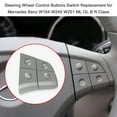 thumbnail image 2 of 1 Pair Black 4-Key Steering Wheel Control Switch Buttons for Mercedes Benz W164 ML/GL Class (2006-2009), W245 B Class (2009-2010), W251 R Class (2006-2007) - Upgraded ABS+PC Material, Anti-Aging, OEM, 2 of 7