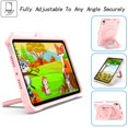 thumbnail image 2 of Dteck Shoulder Strap Case for Apple iPad mini 6th Generation 2021 8.3-inch,Shockproof Rubber Heavy Duty Hybrid Kids Friendly Protective Drop-Proof Protection Handle Kickstand Cover,Rosegold, 2 of 7