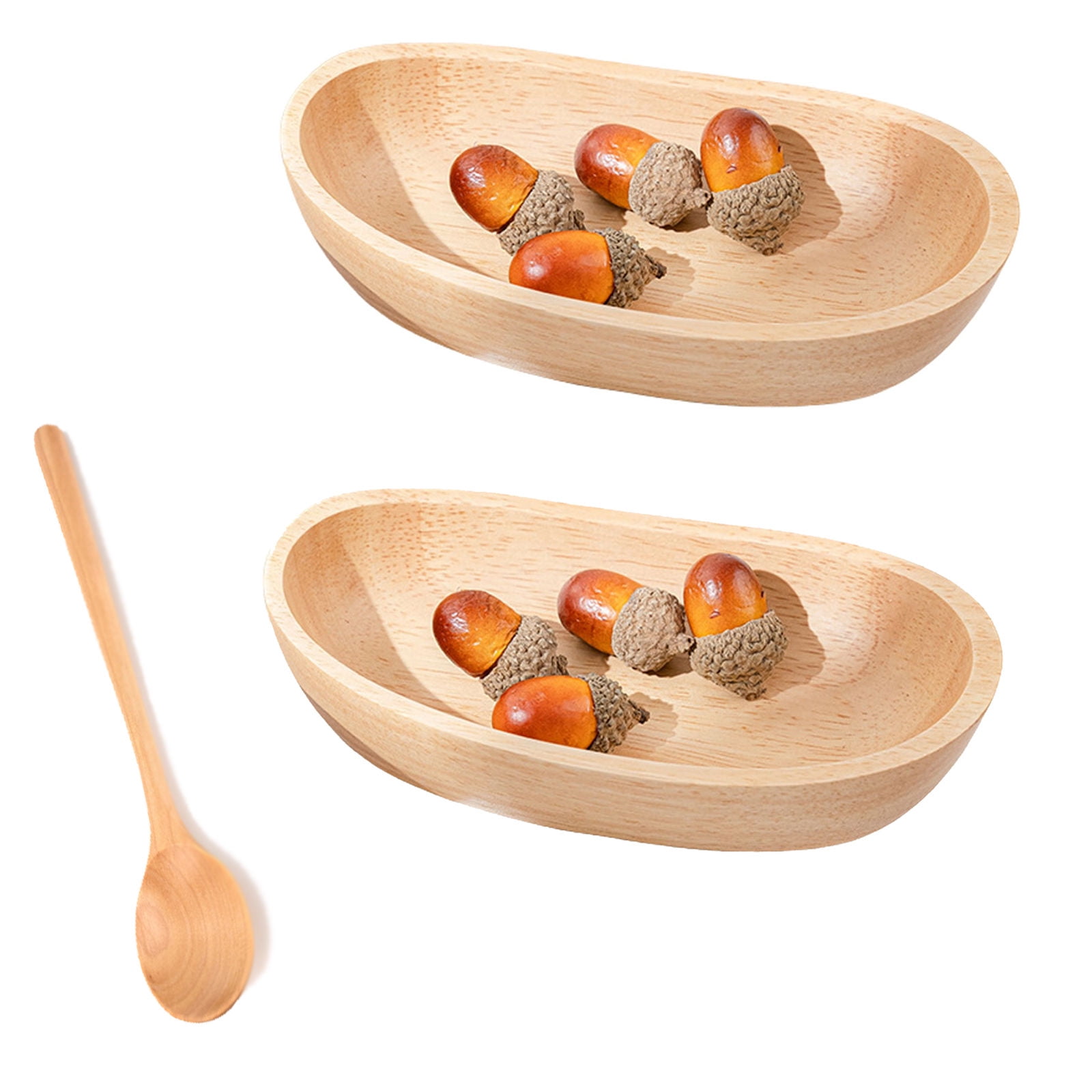 ROWGEE Boat Shape Salad Bowl Set,Salad Mixing Bowl,Food Serving Bowl