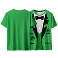 thumbnail image 5 of Mens St Patricks Day Shirt Shamrock Graphic T-Shirt Novelty Short Sleeve Shirts Casual Round Neck Tops Summer Basic Tees, 5 of 8