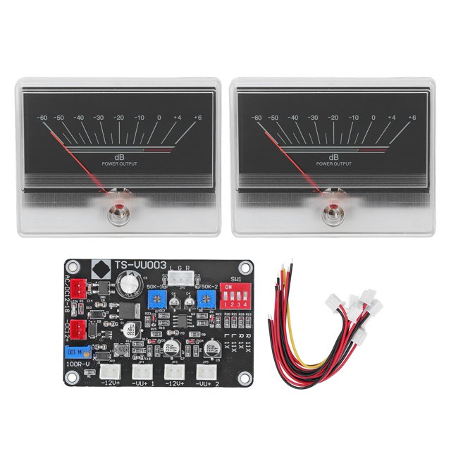 Medidor de VU, indicador de nivel de Audio, preamplificador, amplificador con juego de placa de controlador